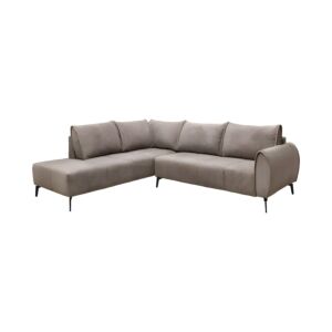 ΚΑΝΑΠΕΣ Velton ΔΕΞΙΑ ΓΩΝΙΑ ΚΑΦΕ ΧΡΩΜΑ 275x225x85εκ 1