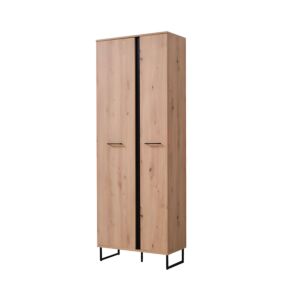 ΕΠΙΠΛΟ ΧΩΛ SARDINIA P2 ARTISAN OAK / ΜΑΥΡΟ 70,5x35x194x5εκ fxtr 1