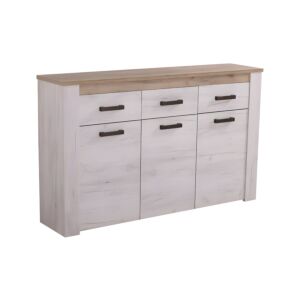 ΚΟΜΟΤΑ-ΜΠΟΥΦΕΣ Kent 160 3Κ3F GREY OAK/WHITE OAK 160x37x98εκ knt 1