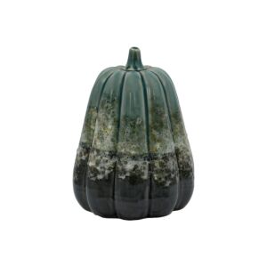 ΚΕΡΑΜΙΚΟ ΔΙΑΚΟΣΜΗΤΙΚΟ Pumpkin ΠΡΑΣΙΝΟ-ΓΚΡΙ ΧΡΩΜΑ 12x16εκ 1