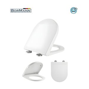 BORMANN BTW1020 Κάλυμμα Λεκάνης Norma 425x366mm Soft Close, Duroplast, 2.46KG 1