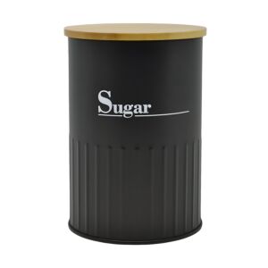 ΒΑΖΟ ΜΕΤΑΛΛΙΚΟ ΜΑΥΡΟ Sugar ΜΕ ΜΠΑΜΠΟΥ ΚΑΠΑΚΙ 9,5x9,5x13εκ.ANKOR 1