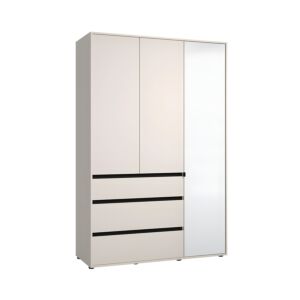 ΝΤΟΥΛΑΠΑ CORBETT 3K3F1O h211 CASHMERE/ΜΑΥΡΟ ΜΑΤ ΧΡΩΜΑ 138x55x211εκ 1