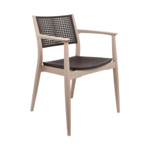 ΚΑΡΕΚΛΑ ΕΞΟΧΗΣ Best ΜΠΕΖ ΜΕ ΚΑΦΕ ΧΡΩΜΑ 57,5x55x80εκ 1