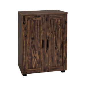 ΠΑΠΟΥΤΣΟΘΗΚΗ "Cubo" ΜΕ 4 ΡΑΦΙΑ ΧΡΩΜΑ BROWN OAK 60x33x84εκ 1
