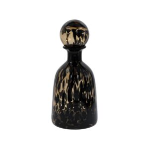 ΓΥΑΛΙΝΟ ΔΙΑΚΟΣΜΗΤΙΚΟ ΜΠΟΥΚΑΛΙ FL1533 ΚΑΦΕ ANIMAL PRINT 15x25εκ 1