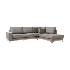 ΚΑΝΑΠΕΣ Loftio ΔΕΞΙΑ ΓΩΝΙΑ ΚΑΦΕ ΧΡΩΜΑ 280x220x95εκ 1