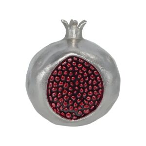 ΜΕΤΑΛΛΙΚΟ ΔΙΑΚΟΣΜΗΤΙΚΟ ΡΟΔΙ Pomegranate ΝΙΚΕΛ-ΚΟΚΚΙΝΟ ΧΡΩΜΑ 15x13x16εκ 1