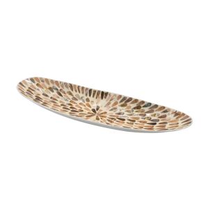 ΔΙΑΚΟΣΜΗΤΙΚΟ ΜΠΩΛ BAMBOO-ΚΟΧΥΛΙ TEAR DROP FL01 ΜΠΕΖ-ΚΑΦΕ-ΛΕΥΚΟ ΧΡΩΜΑ 54x15x7εκ 1