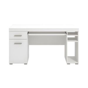 ΓΡΑΦΕΙΟ ALFA OPAQUE WHITE 145x66x76εκ 1