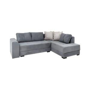 ΚΑΝΑΠΕΣ ΓΩΝΙΑ New Mona ΓΚΡΙ ΜΕ ΑΝ. ΓΚΡΙ ΜΑΞΙΛΑΡΙΑ 250x190x88εκ 1