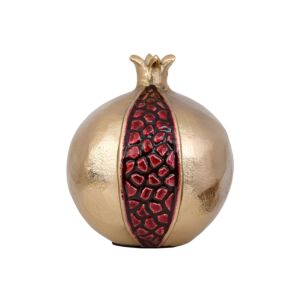 ΜΕΤΑΛΛΙΚΟ ΔΙΑΚΟΣΜΗΤΙΚΟ ΡΟΔΙ Pomegranate ΧΡΥΣΟ-ΚΟΚΚΙΝΟ ΧΡΩΜΑ 12x13εκ 1