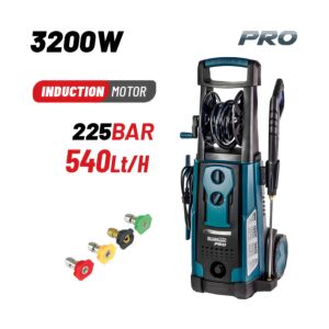 BORMANN Pro BPW5000 Πλυστικό Υψηλής Πίεσης 3200W,Επαγωγικό Μοτέρ,225bar,540L/h,Ανέμη 1
