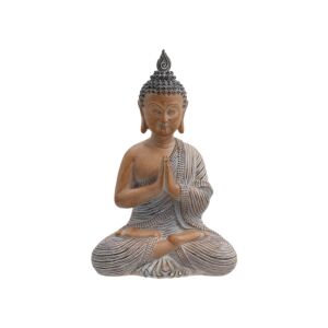 ΕΠΙΤΡΑΠΕΖΙΟ ΔΙΑΚΟΣΜΗΤΙΚΟ POLYRESIN "Buddha" ΚΑΦΕ ΧΡΩΜΑ 22x15x31εκ 1