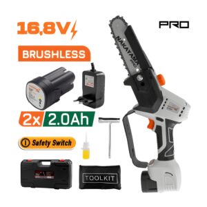 NAKAYAMA Pro EC1510 Κλαδ Αλυσοπρίονο 16.8V, Brushless, Li-Ion,Λάμα 15cm,1/4"1.1mm 36οδ,2x2Ah,990gr 1
