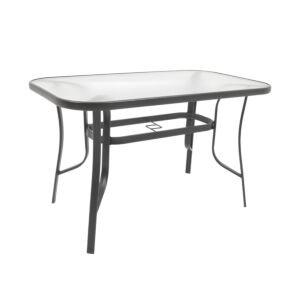 ΤΡΑΠΕΖΙ ΕΞΟΧΗΣ STEEL ΓΚΡΙ 150x90x70εκ g.r.d 1