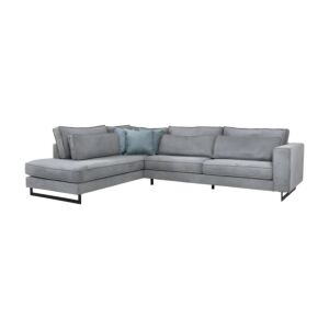 ΚΑΝΑΠΕΣ ΑΡΙΣΤΕΡΗ ΓΩΝΙΑ New Anvers ΓΚΡΙ ΧΡΩΜΑ 303x228x86εκ 1