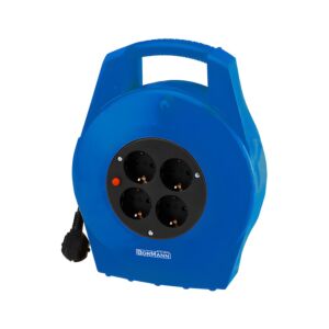 BORMANN BCR2210 Μπαλαντέζα Καρούλι με Προστασία Υπερθέρμανσης 5m,3x1.5mm,Κλειστού Τύπου,4 Πρίζες 1