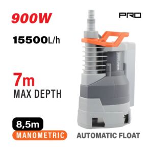 NAKAYAMA Pro NP1080 Αντλία Ακαθάρτων Ενσωματωμένο Φλοτέρ 900W 1