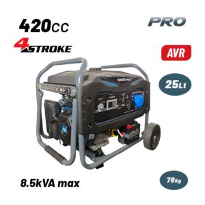 BORMANN Pro BGB8010 Γεννήτρια Βενζίνης Συνεχ. Απόδοση 6000W,420cc,Mίζα και Μπαταρία AVR,Τροχοί 1