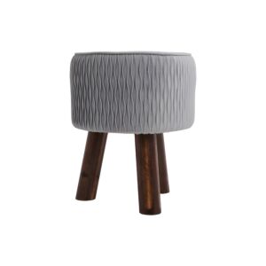 ΔΙΑΚΟΣΜΗΤΙΚΟ ΥΦΑΣΜΑΤΙΝΟ ΣΚΑΜΠΟ SV1/3RA ΓΚΡΙ 28x28x34εκ 1