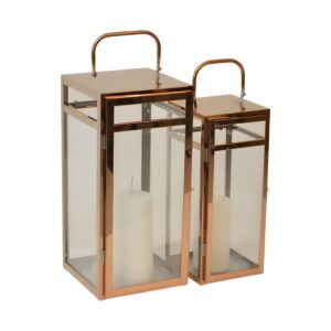 ΦΑΝΑΡΙΑ INOX ΣΕΤ ΤΩΝ 2 ΤΕΜΑΧΙΩΝ ΣΕ ROSE GOLD ΧΡΩΜΑ ANKOR 1