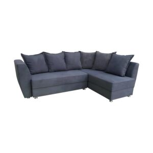 ΚΑΝΑΠΕΣ ΓΩΝΙΑ VITA ΣΚΟΥΡΟ ΓΚΡΙ ΧΡΩΜΑ 255x176x90εκ 1