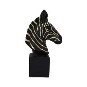 ΕΠΙΤΡΑΠΕΖΙΟ ΔΙΑΚΟΣΜΗΤΙΚΟ "Zebra" ΜΑΥΡΟ-ΧΡΥΣΟ ΧΡΩΜΑ 12,2x22x40,5εκ 1