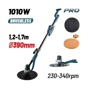 BORMANN Pro BCG1490 Λειαντήρας Σοβά με Προέκταση (Τηλεσκοπικός),1010W,Φ390mm,Ρυθμιζόμενος 230-340rpm 1