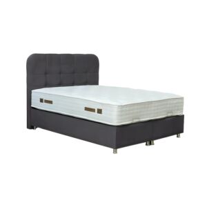 ΚΡΕΒΑΤΙ Natalie ΓΚΡΙ ΜΕ ΑΠΟΘ ΧΩΡΟ 162x212x120 ΓΙΑ ΣΤΡΩΜΑ 160x200εκ 1