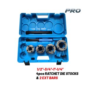 BORMANN Pro BHT7826 Σετ Κασετίνα Φιλιέρες 1/2"-3/4''-1''-1/4'', 2 Μπάρες Προέκτασης,4τμχ 1