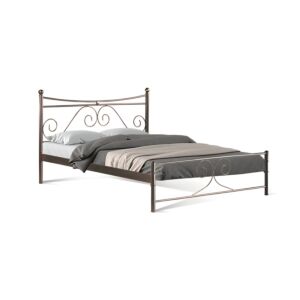 ΚΡΕΒΑΤΙ ΣΙΔΕΡΕΝΙΟ ERATO ΚΑΦΕ 120x200εκ 1