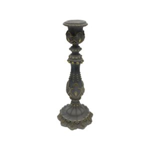 ΚΗΡΟΠΗΓΙΟ Leaf ΑΣΗΜΙ ΧΡΩΜΑ 10x10x26,5εκ sls 1