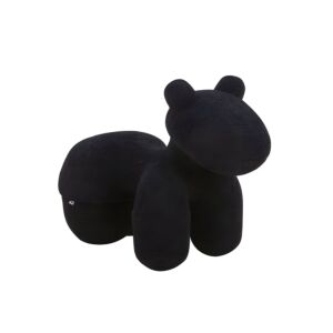 ΣΚΑΜΠΟ-ΠΟΥΦ Teddy ΜΑΥΡΟ ΧΡΩΜΑ 55x110x83εκ 1