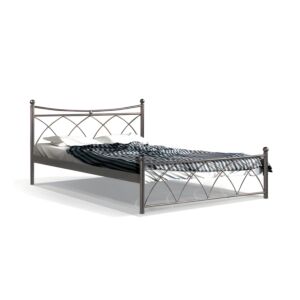 ΚΡΕΒΑΤΙ ΣΙΔΕΡΕΝΙΟ ΚΑΦΕ HERMES 120x200εκ 1