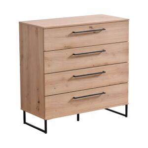 ΚΟΜΟΤΑ-ΣΥΡΤΑΡΙΕΡΑ SARDINIA 4F ARTISAN OAK / ΜΑΥΡΟ 91.5x42x93εκ 1