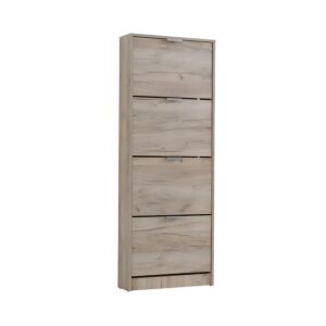 ΠΑΠΟΥΤΣΟΘΗΚΗ Base 14 GREY OAK 58x18x155,5εκ 1