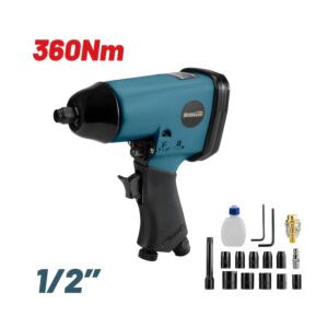 BORMANN BAT6100 Αερόκλειδο 1/2'',με 10τεμ. Καρυδάκια,Ροπή 360Nm 1