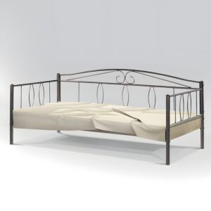 ΚΑΝΑΠΕΣ ΜΕΤΑΛΛΙΚΟΣ ARIEL ΚΑΦΕ 210x100x83εκ 1