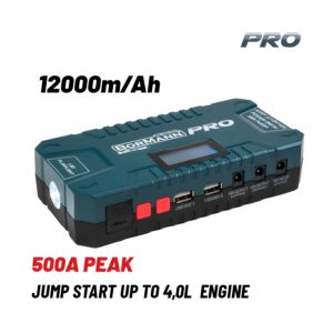 BORMANN Pro BBC8520 Εκκινητής & PowerBank 12000Mah/500Α 1