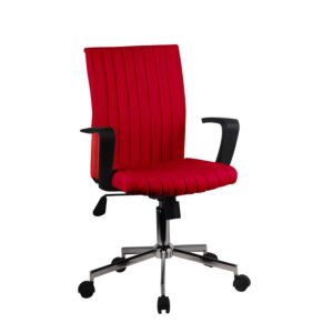 ΚΑΡΕΚΛΑ ΓΡΑΦΕΙΟΥ FL6910 ΚΟΚΚΙΝΗ 57x58x90/99εκ 1