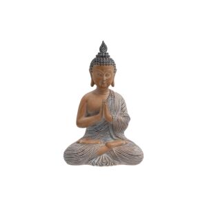 ΕΠΙΤΡΑΠΕΖΙΟ ΔΙΑΚΟΣΜΗΤΙΚΟ POLYRESIN "Buddha" ΚΑΦΕ ΧΡΩΜΑ 17x13x27εκ 1