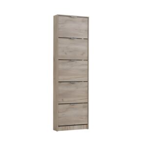 ΠΑΠΟΥΤΣΟΘΗΚΗ Base 15 GREY OAK 58x18x191,5εκ 1
