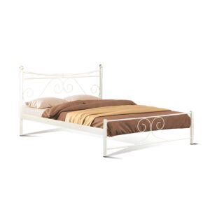 ΚΡΕΒΑΤΙ ΣΙΔΕΡΕΝΙΟ ERATO ΜΠΕΖ 120x200εκ 1