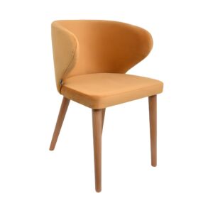 ΚΑΡΕΚΛΑ ΤΡΑΠΕΖΑΡΙΑΣ Nancy ΥΦΑΣΜΑ ΜΕΛΙ ΧΡΩΜΑ 55x52x80εκ 1