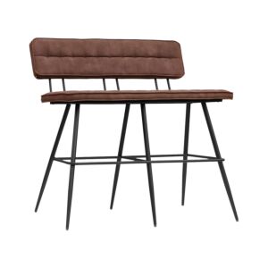 ΜΕΤΑΛΛΙΚΟ ΔΙΠΛΟ ΣΚΑΜΠΟ ΜΠΑΡ Antela TAUPE ΧΡΩΜΑ 120x40x120εκ 1