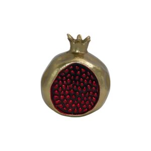 ΜΕΤΑΛΛΙΚΟ ΔΙΑΚΟΣΜΗΤΙΚΟ ΡΟΔΙ Pomegranate ΧΡΥΣΟ-ΚΟΚΚΙΝΟ ΧΡΩΜΑ 8x10x11εκ 1