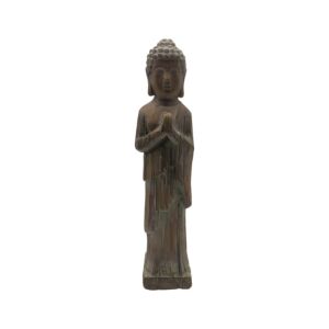ΕΠΙΤΡΑΠΕΖΙΟ ΔΙΑΚΟΣΜΗΤΙΚΟ Buddha 23695 ΚΑΦΕ ΧΡΩΜΑ 11x11x46,5εκ 1