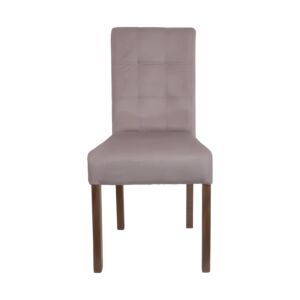 ΚΑΡΕΚΛΑ ΤΡΑΠΕΖΑΡΙΑΣ Τ-12 Domenic ΜΠΕΖ ΥΦΑΣΜΑ GREY OAK ΠΟΔΙΑ 45x45x90εκ 1