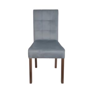 ΚΑΡΕΚΛΑ ΤΡΑΠΕΖΑΡΙΑΣ Τ-12 Domenic MINT ΥΦΑΣΜΑ GREY OAK ΠΟΔΙΑ 45x45x90εκ 1
